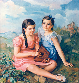 Niña tocando la cítara (1940)