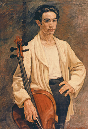 El violoncelista (1922). Retrato de su hermano Eduardo Sainz de la Maza